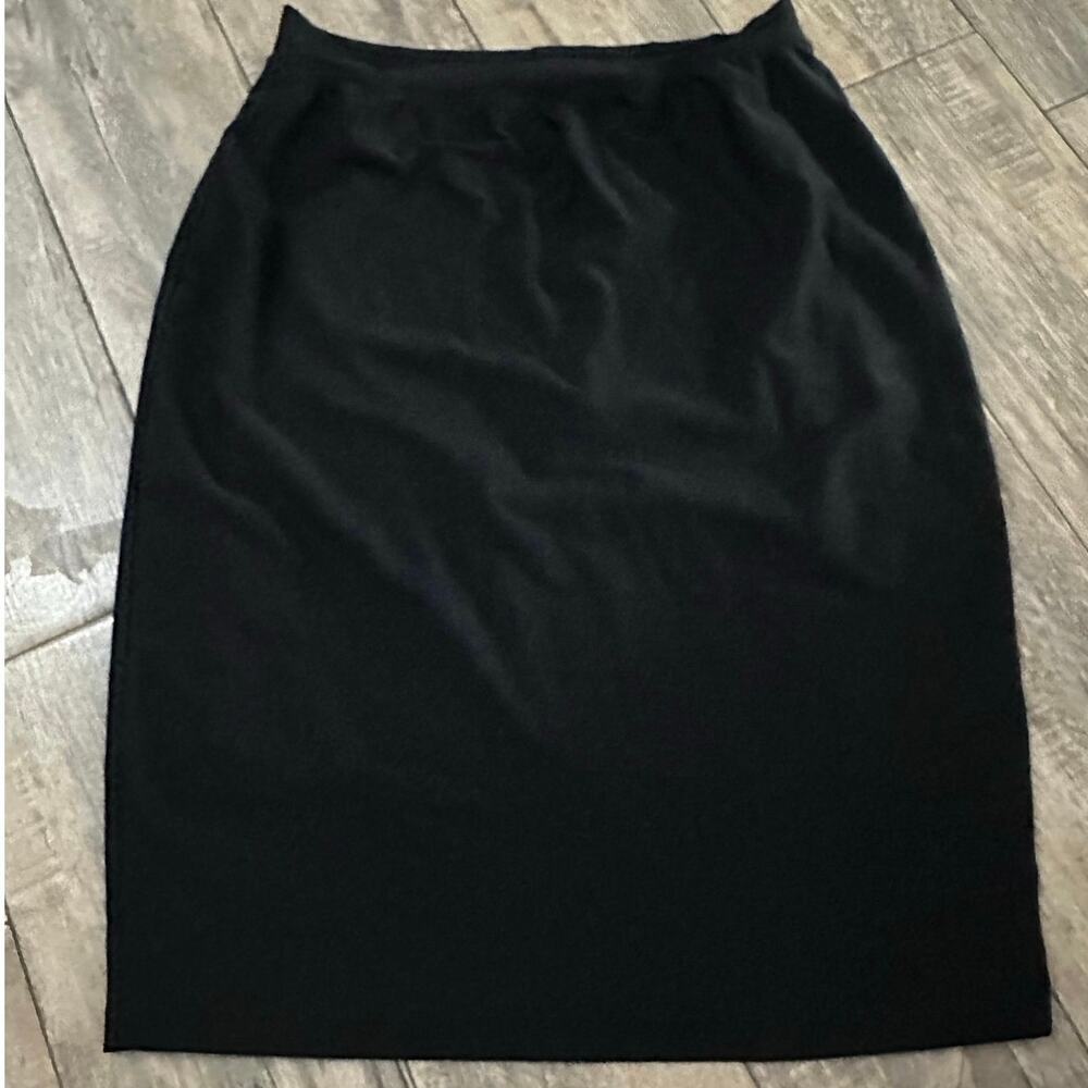 SPANX Women's Black Perfect Ponte Pencil Stretch Skirt Size Large